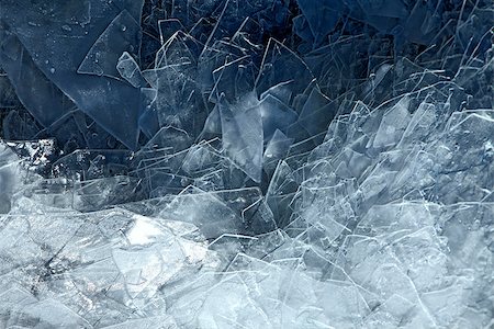 frozen ice background - Cracked blue ice on frozen water Stock Photo - Budget Royalty-Free & Subscription, Code: 400-08107693