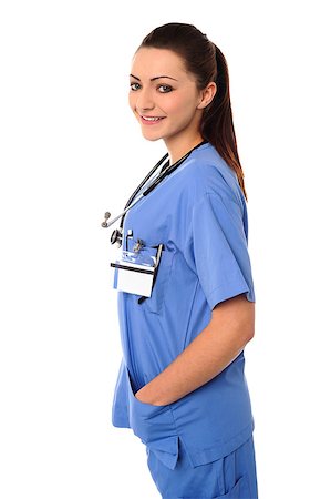 simsearch:400-08131186,k - Smiling female physician posing to camera Stock Photo - Budget Royalty-Free & Subscription, Code: 400-08108226