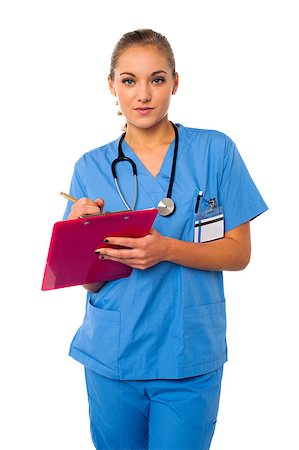 simsearch:400-08131186,k - Female doctor preparing report on clipboard Stock Photo - Budget Royalty-Free & Subscription, Code: 400-08108230