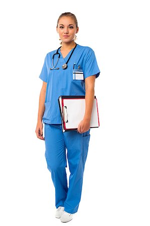 simsearch:400-08131186,k - Female doctor holding file and clipboard Stock Photo - Budget Royalty-Free & Subscription, Code: 400-08108245