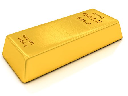 simsearch:400-06770545,k - gold ingots on a white background Stock Photo - Budget Royalty-Free & Subscription, Code: 400-08108709