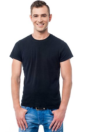 simsearch:400-08110461,k - Casual young man. Hands in his pockets. Foto de stock - Super Valor sin royalties y Suscripción, Código: 400-08108897