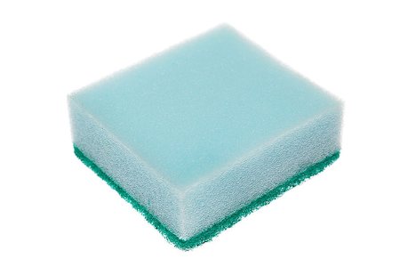 simsearch:400-04755446,k - Single cleaning sponge isolated on white background. Stock Photo - Budget Royalty-Free & Subscription, Code: 400-08114077