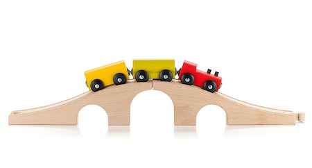 simsearch:400-05292821,k - Wooden toy train. Isolated on white background Stock Photo - Budget Royalty-Free & Subscription, Code: 400-08114348