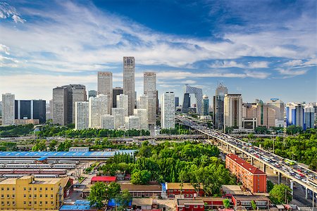Beijing, China CBD skyline. Foto de stock - Super Valor sin royalties y Suscripción, Código: 400-08114470