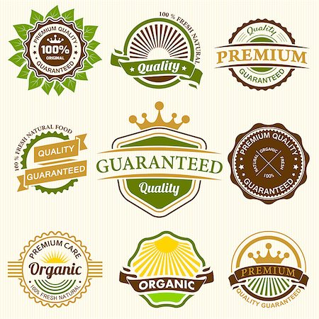 simsearch:400-08255059,k - Set of Nine Fresh Organic Labels and Elements Stock Photo - Budget Royalty-Free & Subscription, Code: 400-08115718