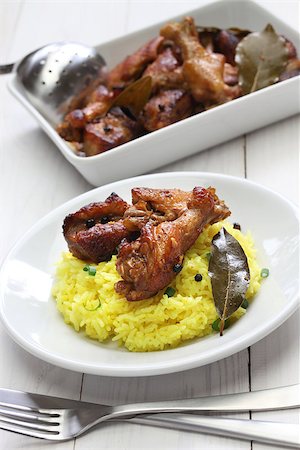 chicken and pork adobo, filipino food Foto de stock - Super Valor sin royalties y Suscripción, Código: 400-08115826