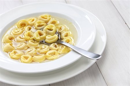 romagna - tortellini in brodo, ring shaped pasta in broth, italian emilia romagna soup cuisine Stock Photo - Budget Royalty-Free & Subscription, Code: 400-08115828