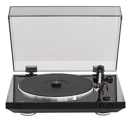 Simple Turntable, Analog Music Player Isolated on White Background Stock Photo - Budget Royalty-Free & Subscription, Code: 400-08116230