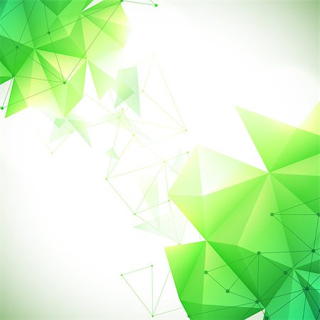 Vector illustration of green abstract geometric background Foto de stock - Royalty-Free Super Valor e Assinatura, Número: 400-08116600