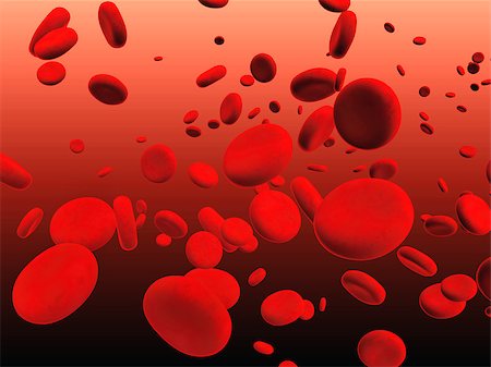 Blood. Many red erythrocytes, floating on an artery Stock Photo - Budget Royalty-Free & Subscription, Code: 400-08110028