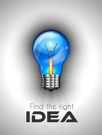 simsearch:400-07578321,k - Idea high quality lamp Icon to use for branstorming concept, ideas finding rules, strategy planifications and so on Stock Photo - Budget Royalty-Free & Subscription, Code: 400-08110898