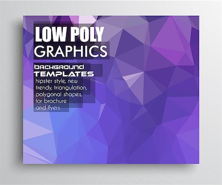 simsearch:400-07627757,k - Low Poly trangular trendy hipster background for your retro flyer, stylish brochure, poster background and vintage applications. Stock Photo - Budget Royalty-Free & Subscription, Code: 400-08110949