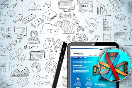 simsearch:400-08110918,k - Modern Mockup Device with infographics sketch set: design elements isolated, vector shapes. It include lots of icons included graphs, stats, devices,laptops, clouds, concepts and so on. Stockbilder - Microstock & Abonnement, Bildnummer: 400-08111694