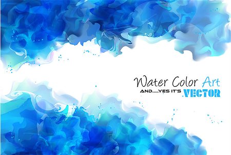 Watercolor Background and yes... it's vector! To use for poster, flyer background, page covers, letterheads, hipster stuff, business cards, brochures template and so on Foto de stock - Super Valor sin royalties y Suscripción, Código: 400-08111715