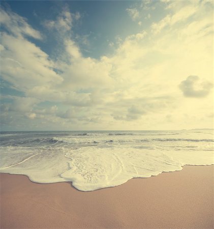 simsearch:400-07715201,k - Retro vintage style summer beach sea view with wave, Malaysia Stock Photo - Budget Royalty-Free & Subscription, Code: 400-08112227