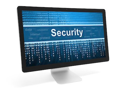 simsearch:400-05946493,k - security online concept. Message on computer monitor screen Stock Photo - Budget Royalty-Free & Subscription, Code: 400-08112347