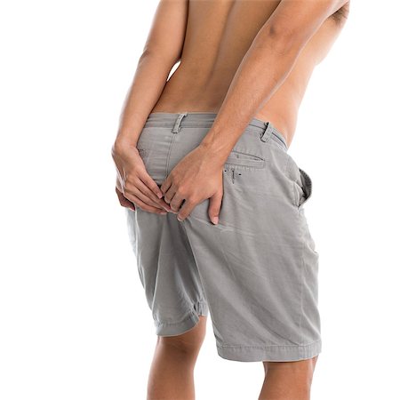 Man holding his butt and having diarrhea, isolated on white background. Stock Photo - Budget Royalty-Free & Subscription, Code: 400-08112841