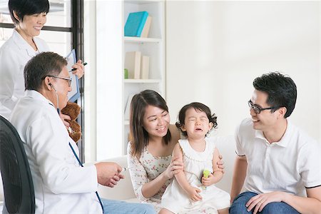 Child vaccination. Family doctor giving injection or vaccines to baby girl. Pediatrician and patient. Stock Photo - Budget Royalty-Free & Subscription, Code: 400-08112861