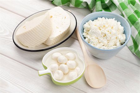 simsearch:400-08296754,k - Dairy products on wooden table. Milk cheese and curd Stock Photo - Budget Royalty-Free & Subscription, Code: 400-08112911