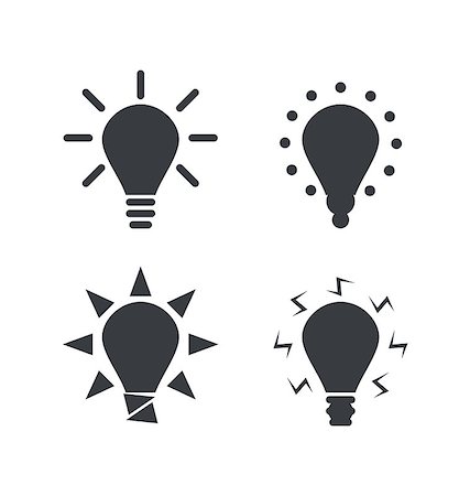 simsearch:400-07472751,k - Icon set process of generating ideas to solve problems, birth of the brilliant ideas - vector Stock Photo - Budget Royalty-Free & Subscription, Code: 400-08113353