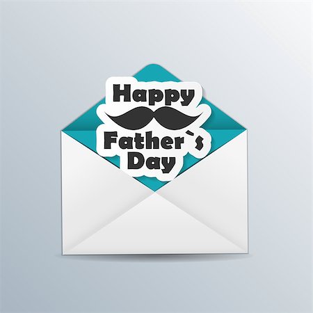 Happy Father Day Poster Card Vector Illustration EPS10 Stock Photo - Budget Royalty-Free & Subscription, Code: 400-08113571