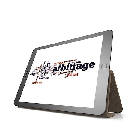 simsearch:400-04644175,k - Arbitrage word cloud on tablet image with hi-res rendered artwork that could be used for any graphic design. Stock Photo - Budget Royalty-Free & Subscription, Code: 400-08134009