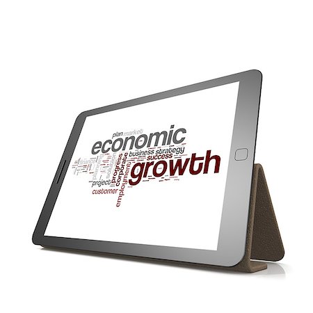 simsearch:400-04644175,k - Economic growth word cloud on tablet image with hi-res rendered artwork that could be used for any graphic design. Stock Photo - Budget Royalty-Free & Subscription, Code: 400-08134003