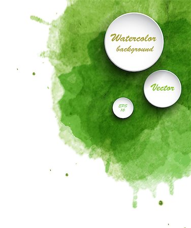 simsearch:400-08190918,k - Watercolor vector background. Hand drawing with colored spots and blotches. Fotografie stock - Microstock e Abbonamento, Codice: 400-08134481