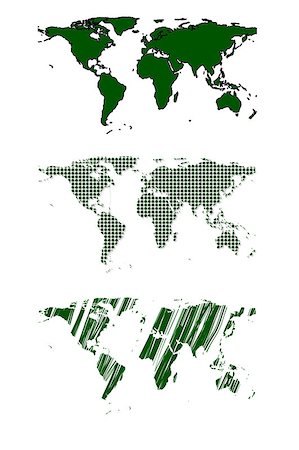 simsearch:400-08978821,k - Green world map abstract design. Vector background Foto de stock - Super Valor sin royalties y Suscripción, Código: 400-08134510