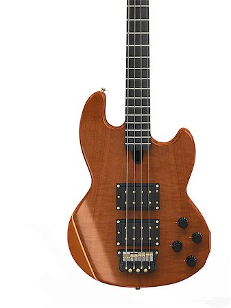 simsearch:400-08134650,k - Wooden 3d electric guitar isolated on white background. Stock Photo - Budget Royalty-Free & Subscription, Code: 400-08134650