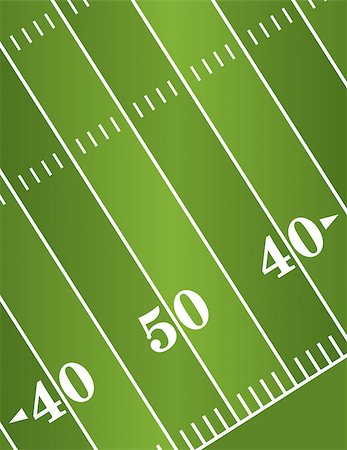 An illustration of a diagonal American Football field yard markers. Vector EPS 10 available. Fotografie stock - Microstock e Abbonamento, Codice: 400-08134975