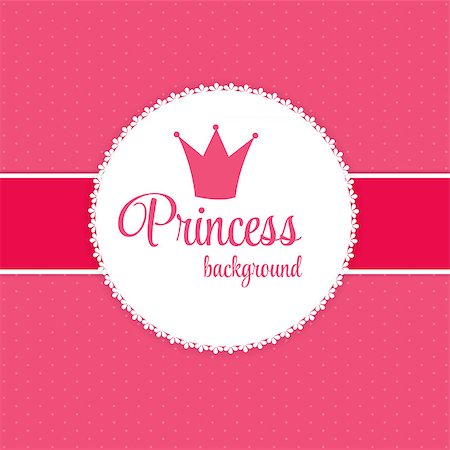 Princess Crown  Background Vector Illustration. EPS10 Stock Photo - Budget Royalty-Free & Subscription, Code: 400-08135164