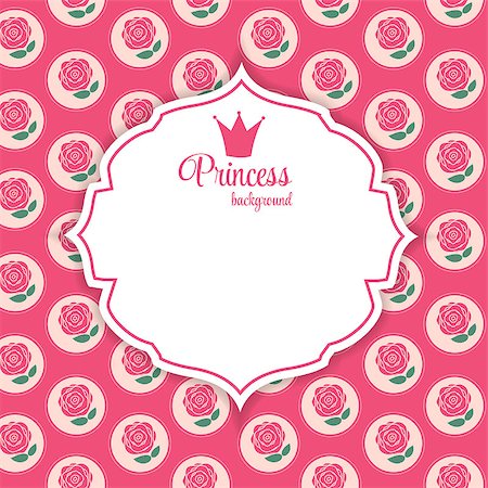 Princess Crown  Background Vector Illustration. EPS10 Stock Photo - Budget Royalty-Free & Subscription, Code: 400-08135160