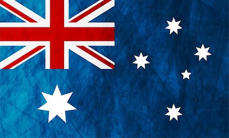 Grunge illustration of Australian flag. Vector background Stock Photo - Budget Royalty-Free & Subscription, Code: 400-08135517