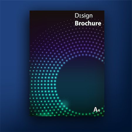 simsearch:400-08138495,k - Vector glamur techno brochure  booklet cover design templates collection Fotografie stock - Microstock e Abbonamento, Codice: 400-08137995