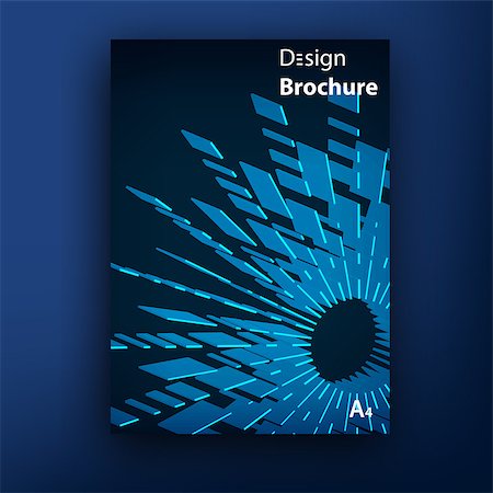 simsearch:400-08138495,k - Vector 3d shape brochure  booklet cover design templates collection Fotografie stock - Microstock e Abbonamento, Codice: 400-08137996