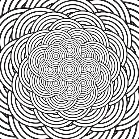 simsearch:400-07222259,k - Black and White Hypnotic Background. Vector Illustration. EPS10 Stock Photo - Budget Royalty-Free & Subscription, Code: 400-08138117