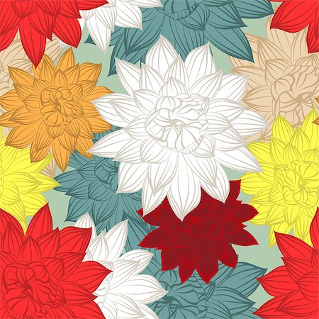 simsearch:400-08164930,k - Colourfull  seamless floral ornate  pattern Stock Photo - Budget Royalty-Free & Subscription, Code: 400-08138216