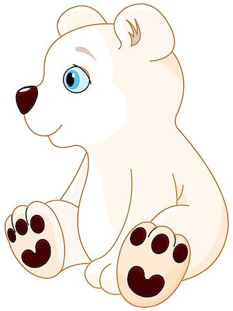 simsearch:400-08054562,k - Illustration of cute polar bear Foto de stock - Super Valor sin royalties y Suscripción, Código: 400-08138546