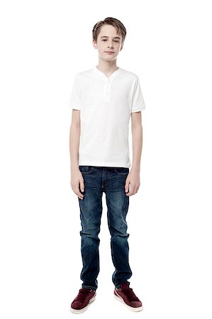 simsearch:400-08110461,k - Full length portrait of a boy isolated on white Foto de stock - Super Valor sin royalties y Suscripción, Código: 400-08130758