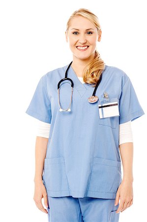 simsearch:400-08131186,k - Attractive female doctor isolated on white Stock Photo - Budget Royalty-Free & Subscription, Code: 400-08131185