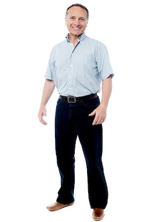 elderly male models - Full length portrait of a casual senior man standing Stock Photo - Budget Royalty-Free & Subscription, Code: 400-08131312