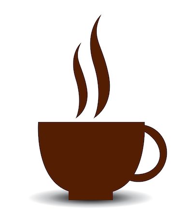 Vector icon of coffee cup Stock Photo - Budget Royalty-Free & Subscription, Code: 400-08132154