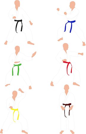 simsearch:400-07417999,k - karate collection - vector Stock Photo - Budget Royalty-Free & Subscription, Code: 400-08132383