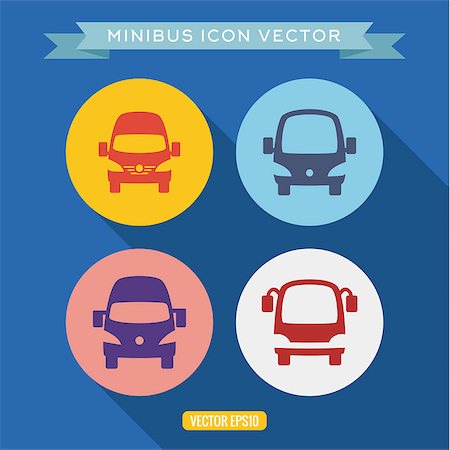 simsearch:400-08162481,k - logo icon buses, into a flat, vector illustrations Stock Photo - Budget Royalty-Free & Subscription, Code: 400-08132405