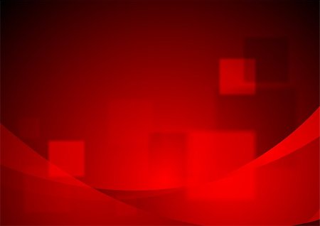 Red tech wavy background. Vector design Stock Photo - Budget Royalty-Free & Subscription, Code: 400-08132891