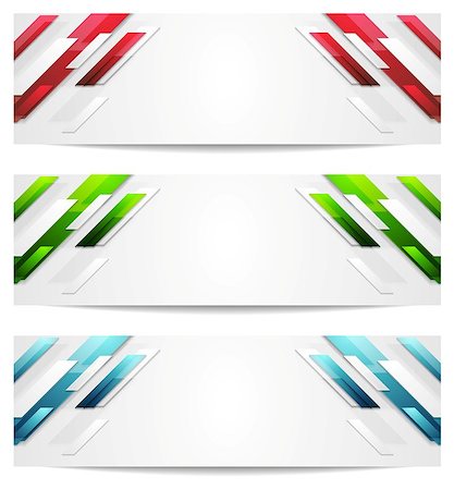 simsearch:400-08135278,k - Hi-tech geometric abstract banners. Vector design Stock Photo - Budget Royalty-Free & Subscription, Code: 400-08133201