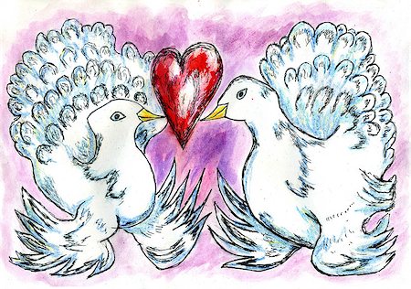 simsearch:400-03987330,k - Grunge decorative sketch of a pigeon, dove, hand drawn illustration. Stockbilder - Microstock & Abonnement, Bildnummer: 400-08133227
