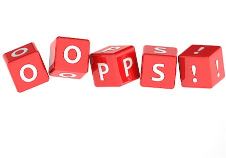 Oops puzzle word image with hi-res rendered artwork that could be used for any graphic design. Stock Photo - Budget Royalty-Free & Subscription, Code: 400-08133358